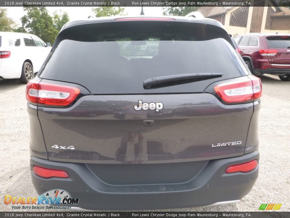 2018 Jeep Cherokee Limited 4x4 Granite Crystal Metallic / Black Photo #4