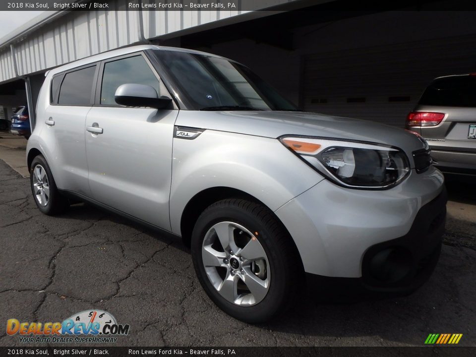 2018 Kia Soul Bright Silver / Black Photo #9