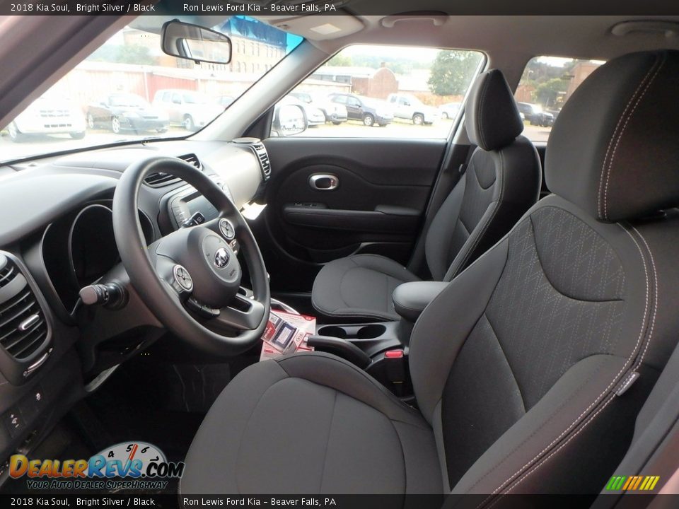2018 Kia Soul Bright Silver / Black Photo #11