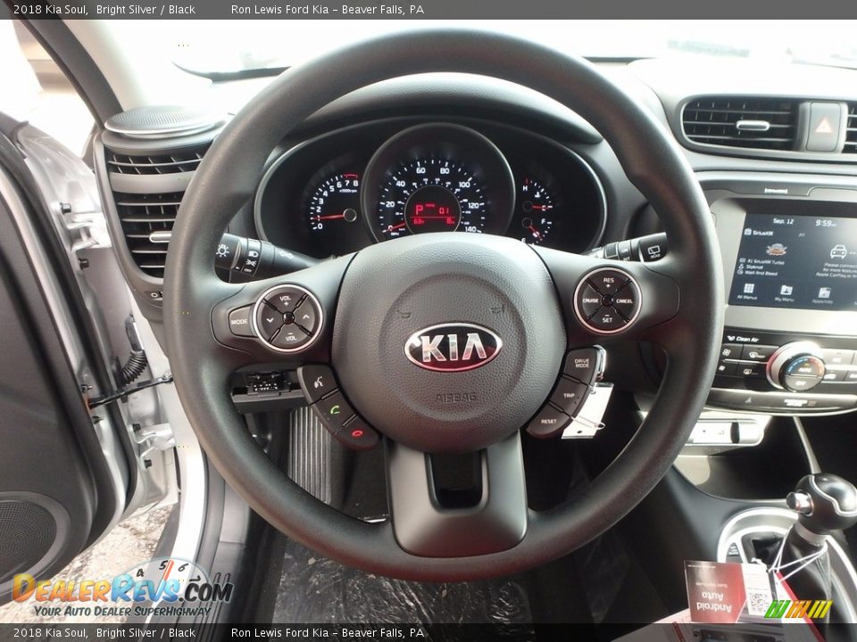 2018 Kia Soul Bright Silver / Black Photo #16