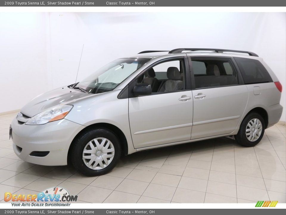2009 Toyota Sienna LE Silver Shadow Pearl / Stone Photo #3