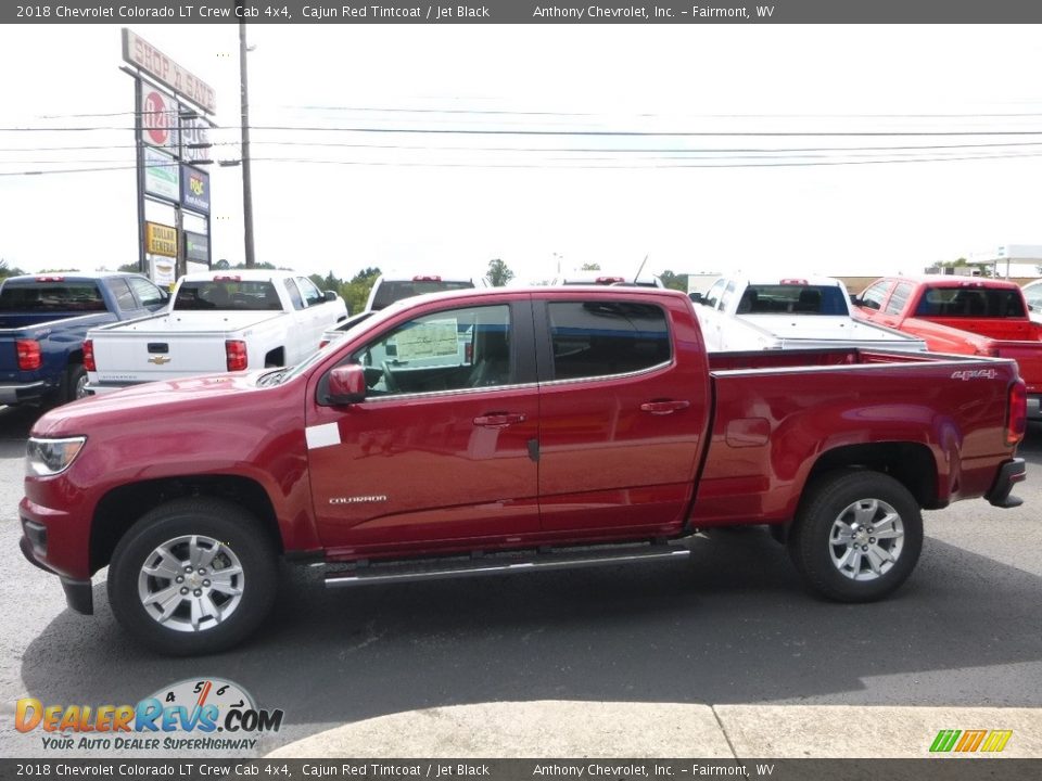 2018 Chevrolet Colorado LT Crew Cab 4x4 Cajun Red Tintcoat / Jet Black Photo #7