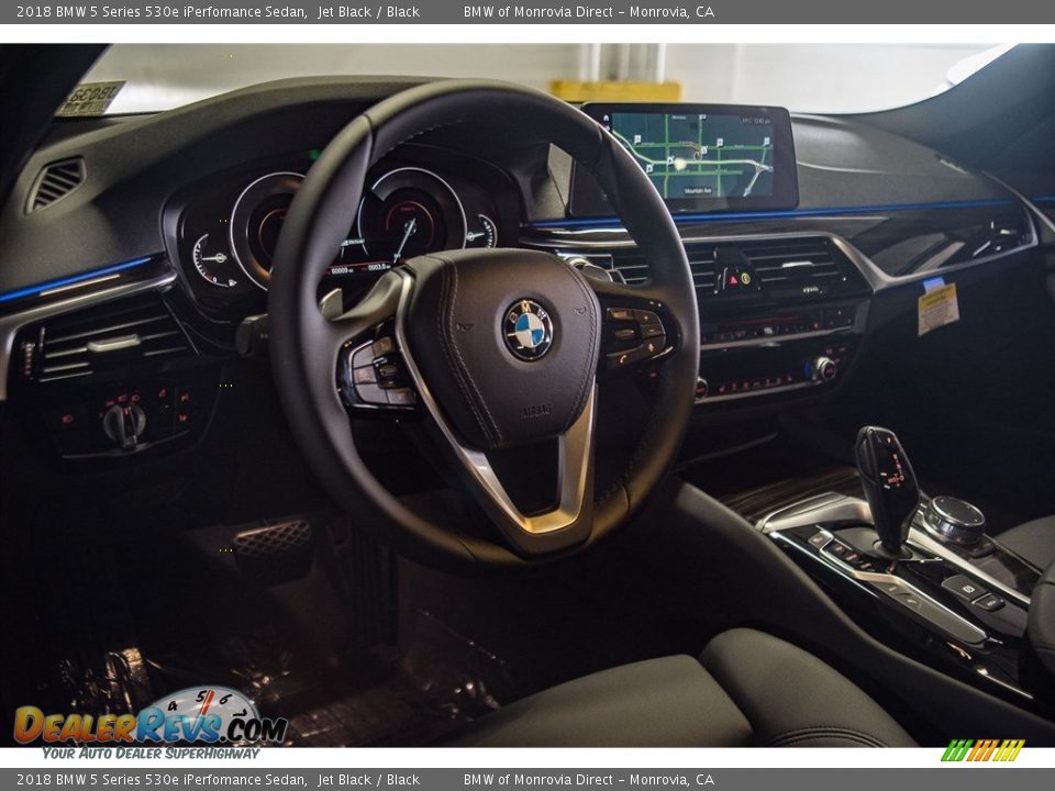 2018 BMW 5 Series 530e iPerfomance Sedan Jet Black / Black Photo #5