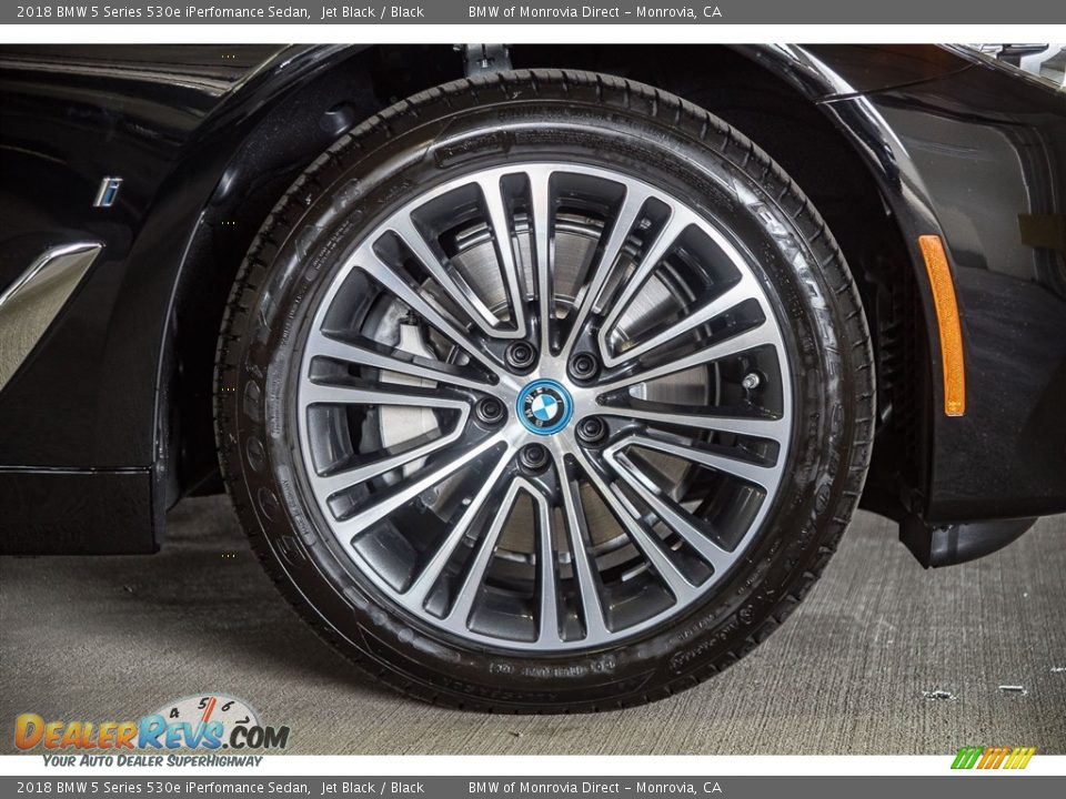 2018 BMW 5 Series 530e iPerfomance Sedan Jet Black / Black Photo #9