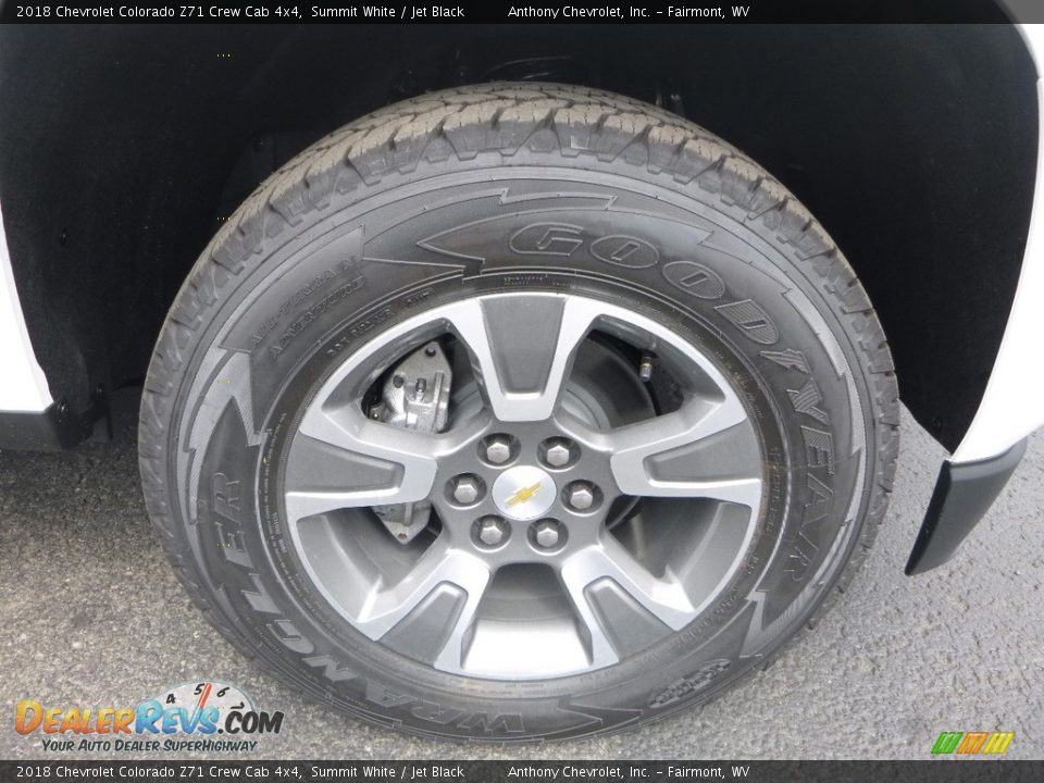 2018 Chevrolet Colorado Z71 Crew Cab 4x4 Summit White / Jet Black Photo #9
