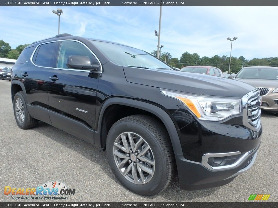 2018 GMC Acadia SLE AWD Ebony Twilight Metallic / Jet Black Photo #3