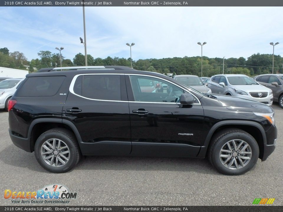 2018 GMC Acadia SLE AWD Ebony Twilight Metallic / Jet Black Photo #4