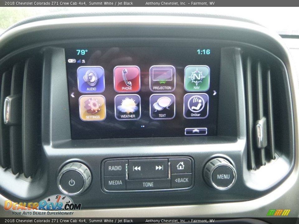 2018 Chevrolet Colorado Z71 Crew Cab 4x4 Summit White / Jet Black Photo #16