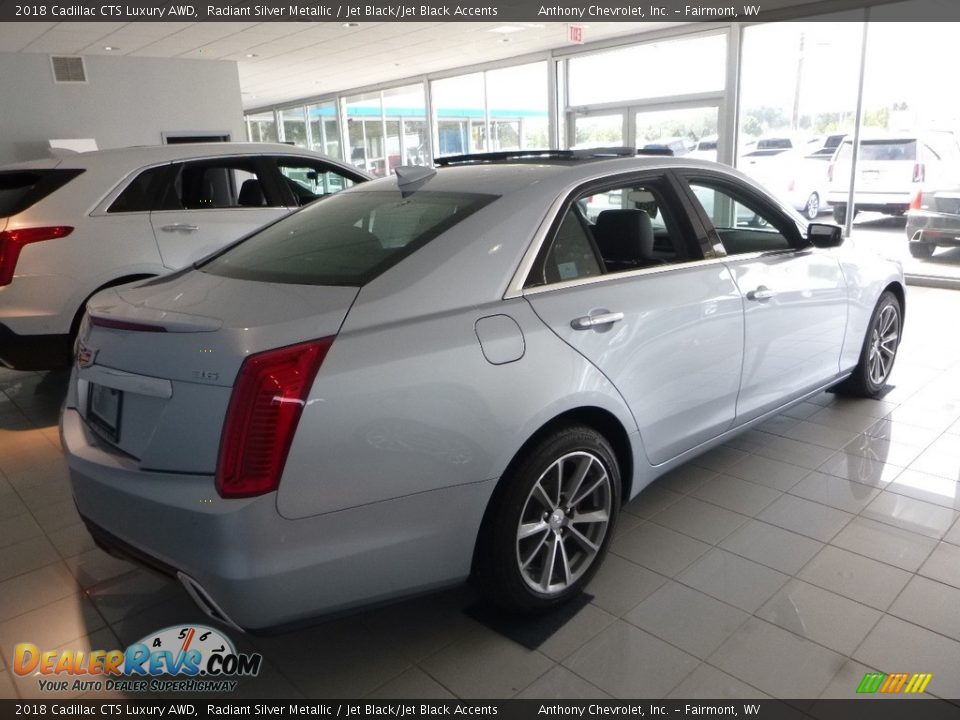 2018 Cadillac CTS Luxury AWD Radiant Silver Metallic / Jet Black/Jet Black Accents Photo #4