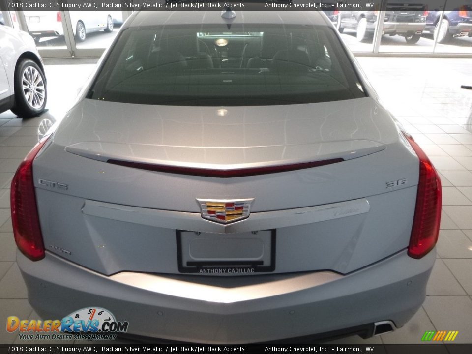 2018 Cadillac CTS Luxury AWD Radiant Silver Metallic / Jet Black/Jet Black Accents Photo #5