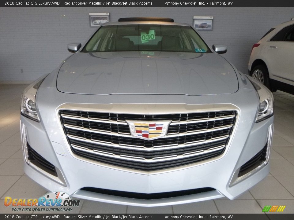 2018 Cadillac CTS Luxury AWD Radiant Silver Metallic / Jet Black/Jet Black Accents Photo #8