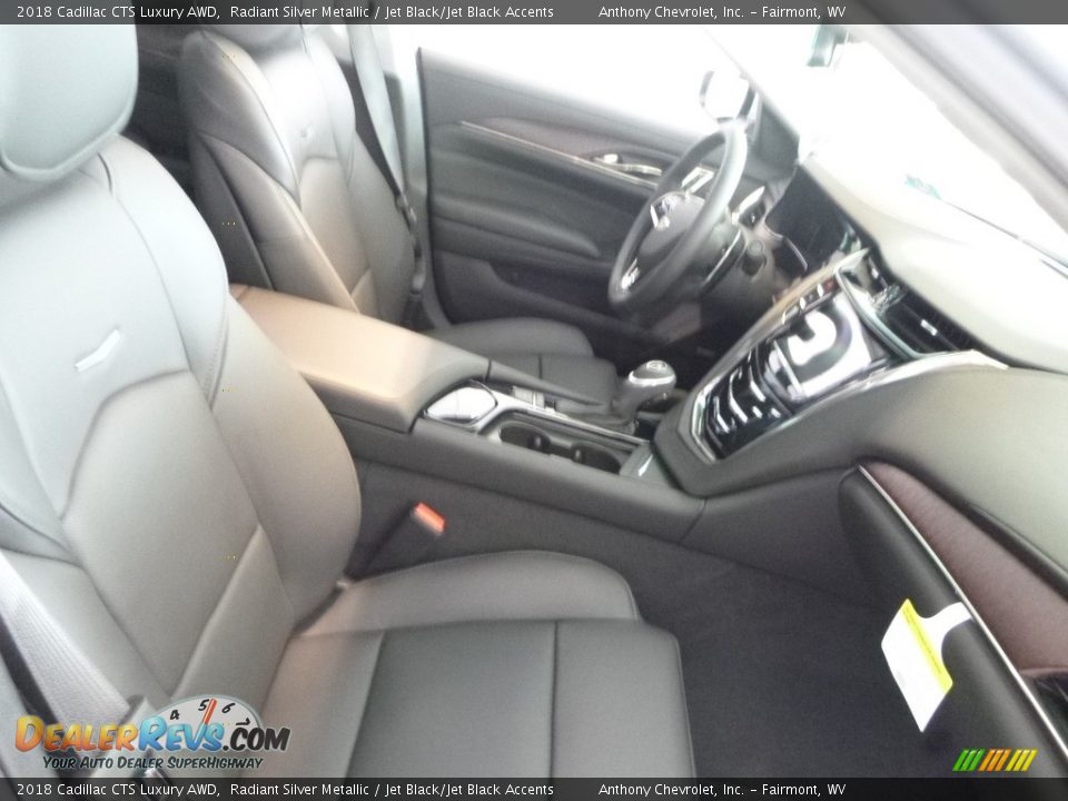 2018 Cadillac CTS Luxury AWD Radiant Silver Metallic / Jet Black/Jet Black Accents Photo #10