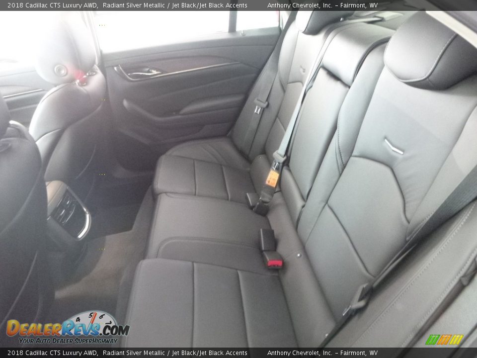 2018 Cadillac CTS Luxury AWD Radiant Silver Metallic / Jet Black/Jet Black Accents Photo #12