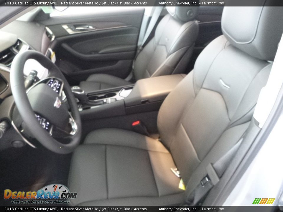 2018 Cadillac CTS Luxury AWD Radiant Silver Metallic / Jet Black/Jet Black Accents Photo #14