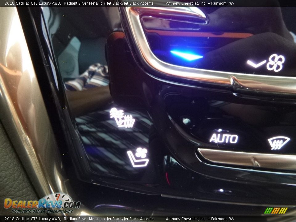 2018 Cadillac CTS Luxury AWD Radiant Silver Metallic / Jet Black/Jet Black Accents Photo #18