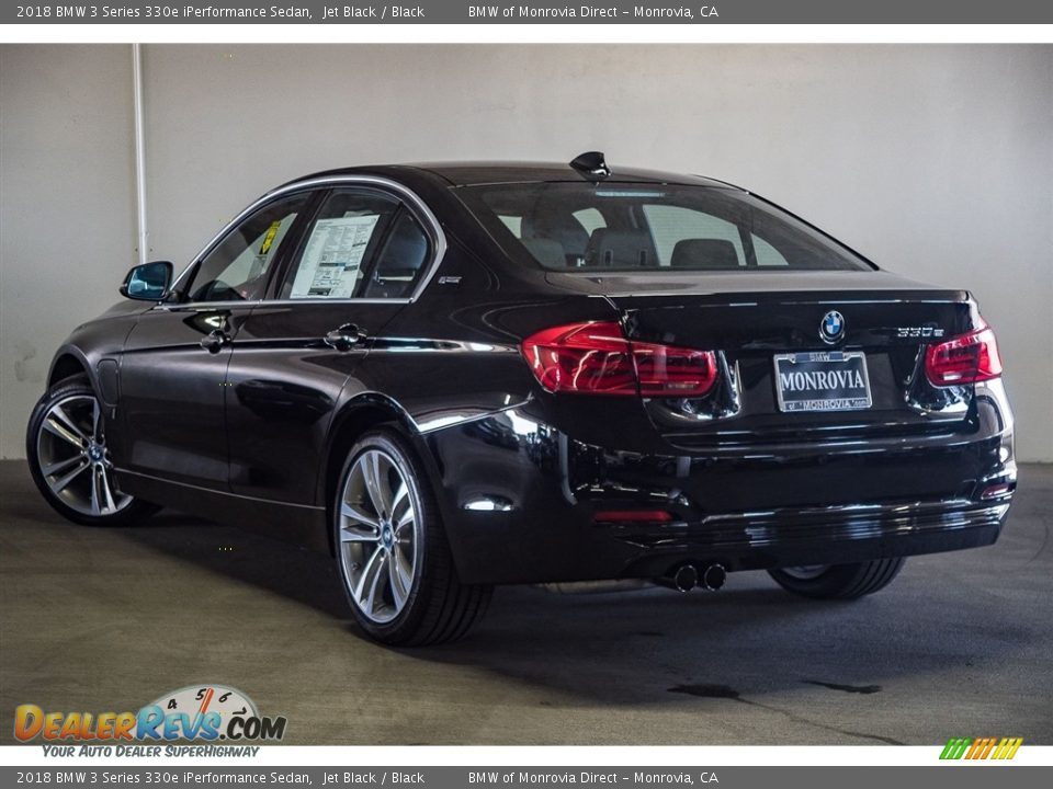 2018 BMW 3 Series 330e iPerformance Sedan Jet Black / Black Photo #3