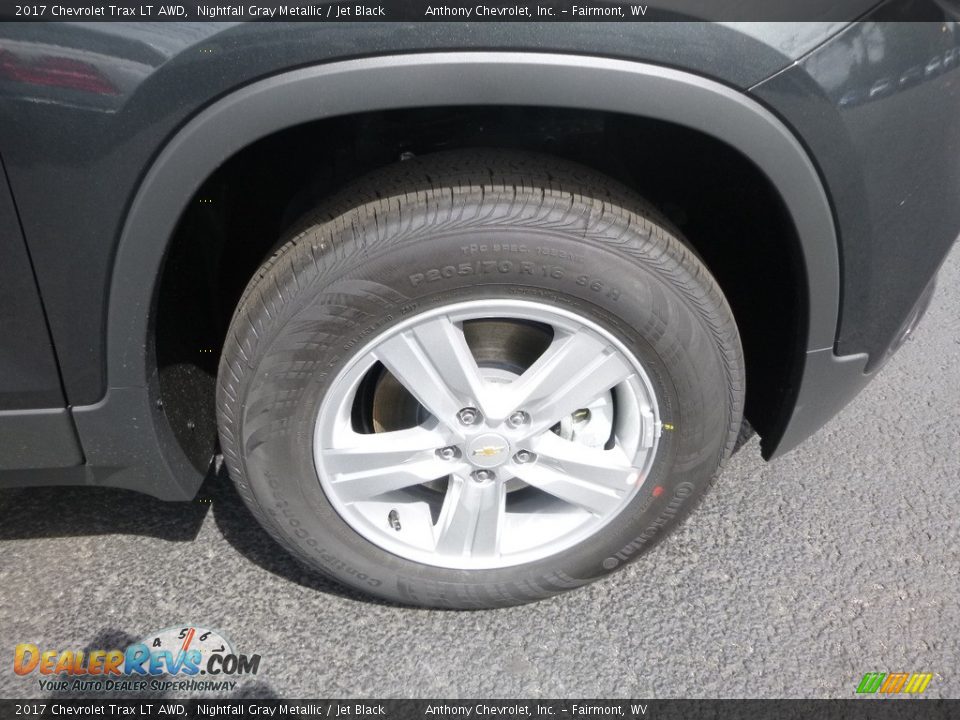 2017 Chevrolet Trax LT AWD Nightfall Gray Metallic / Jet Black Photo #2