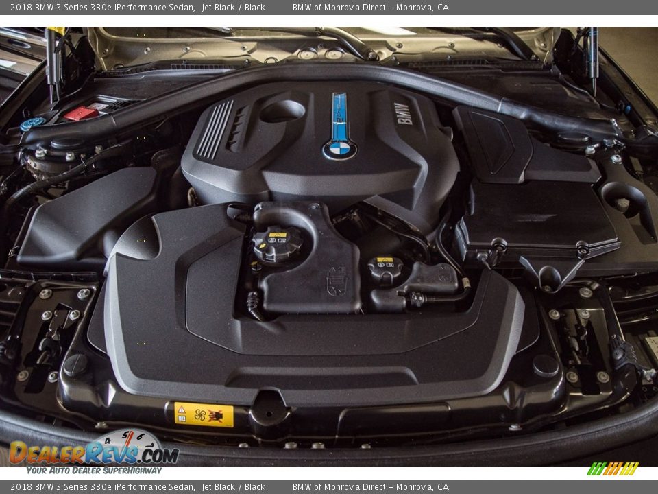 2018 BMW 3 Series 330e iPerformance Sedan Jet Black / Black Photo #8