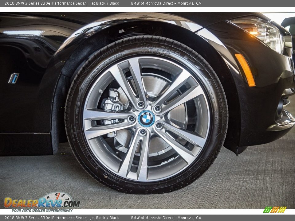 2018 BMW 3 Series 330e iPerformance Sedan Jet Black / Black Photo #9
