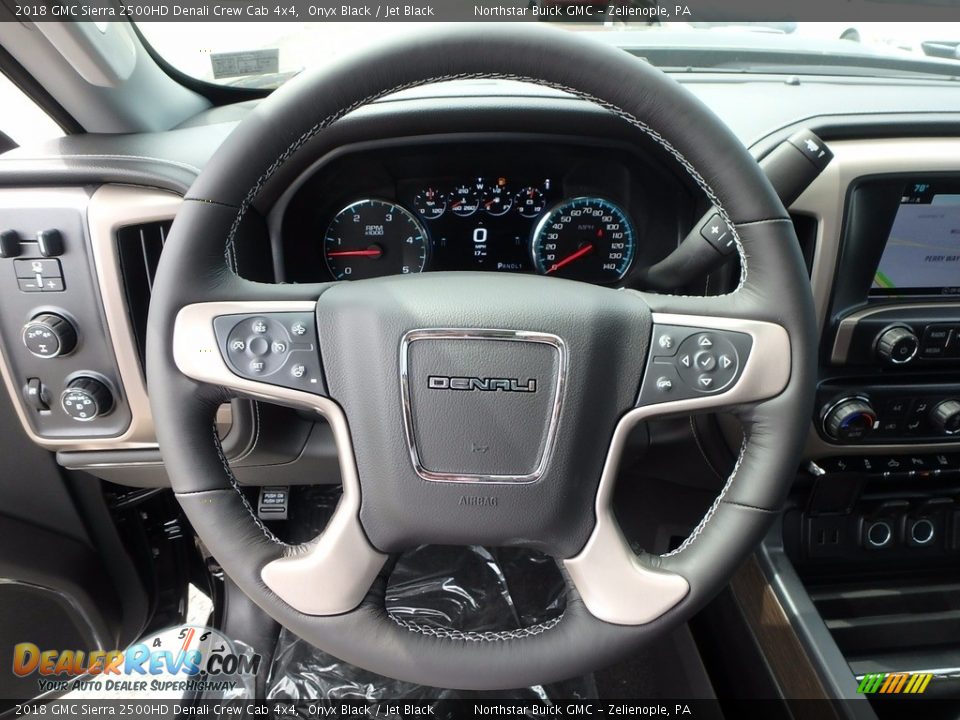 2018 GMC Sierra 2500HD Denali Crew Cab 4x4 Steering Wheel Photo #17