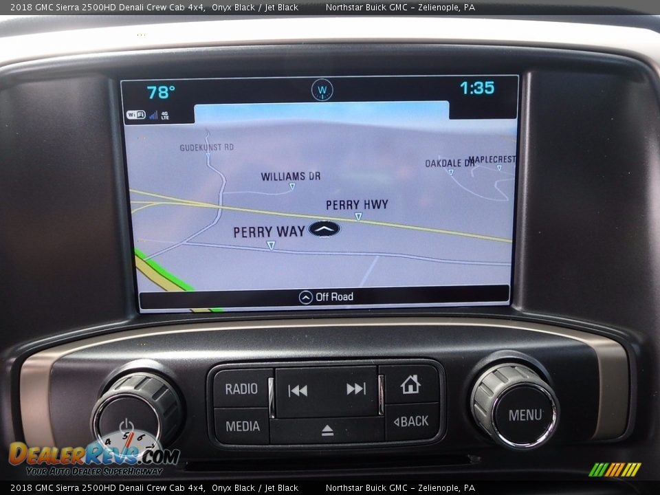 Navigation of 2018 GMC Sierra 2500HD Denali Crew Cab 4x4 Photo #18