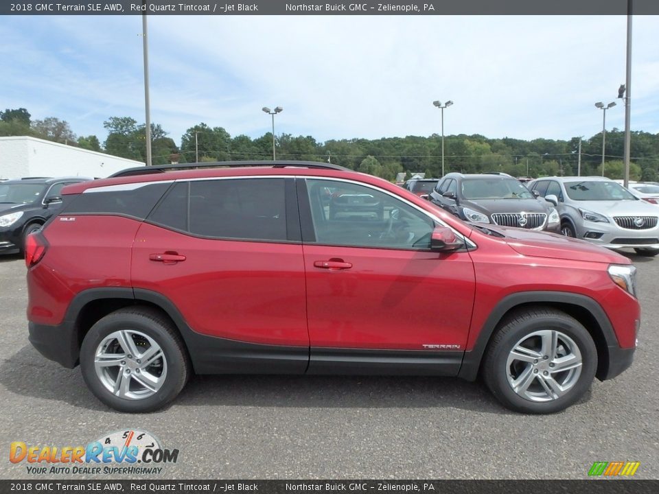 2018 GMC Terrain SLE AWD Red Quartz Tintcoat / ­Jet Black Photo #4