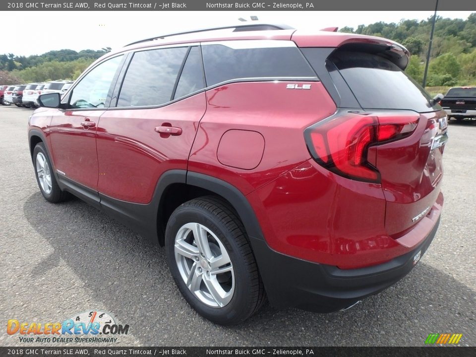 2018 GMC Terrain SLE AWD Red Quartz Tintcoat / ­Jet Black Photo #8