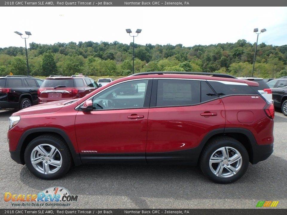 2018 GMC Terrain SLE AWD Red Quartz Tintcoat / ­Jet Black Photo #9