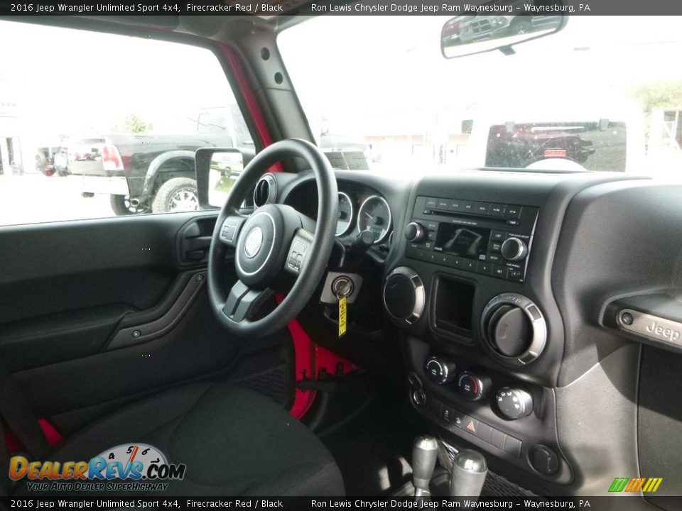 2016 Jeep Wrangler Unlimited Sport 4x4 Firecracker Red / Black Photo #11