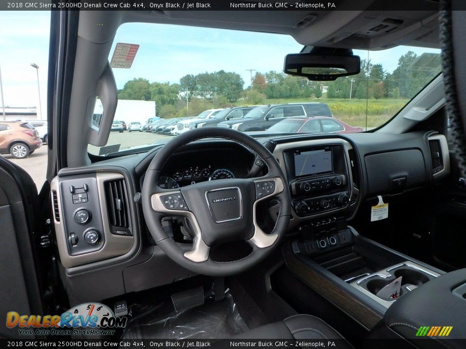 2018 GMC Sierra 2500HD Denali Crew Cab 4x4 Onyx Black / Jet Black Photo #12