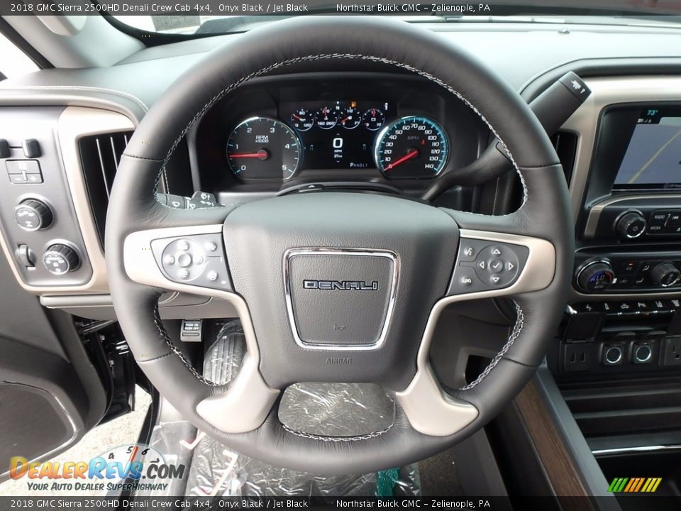 2018 GMC Sierra 2500HD Denali Crew Cab 4x4 Onyx Black / Jet Black Photo #17