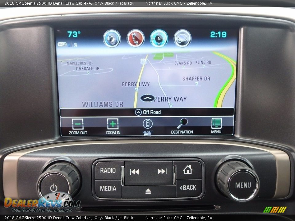 2018 GMC Sierra 2500HD Denali Crew Cab 4x4 Onyx Black / Jet Black Photo #20