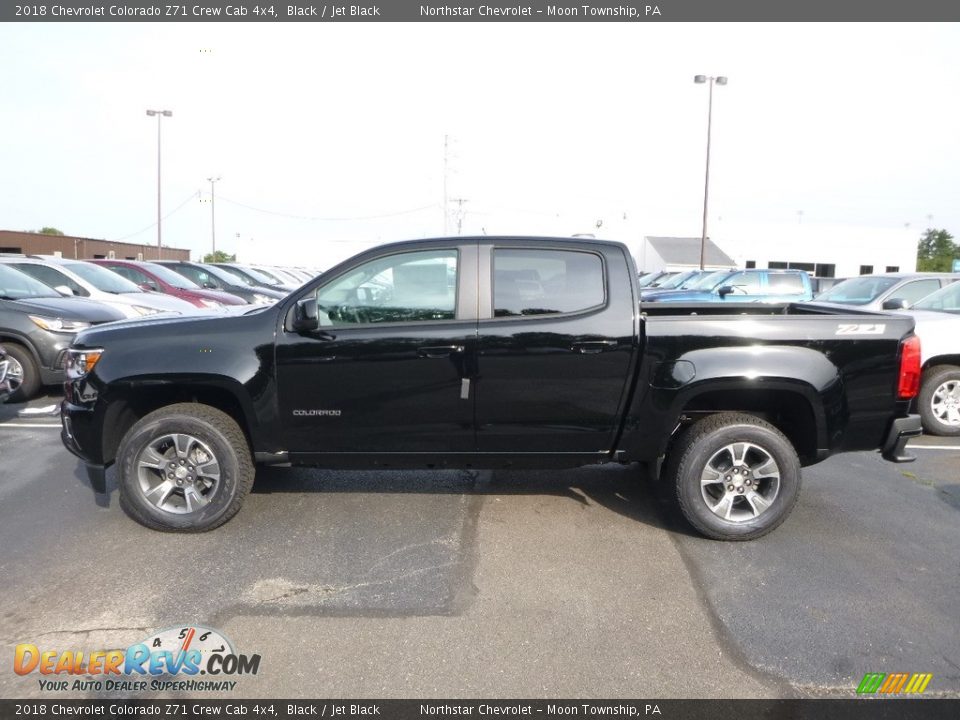 Black 2018 Chevrolet Colorado Z71 Crew Cab 4x4 Photo #2