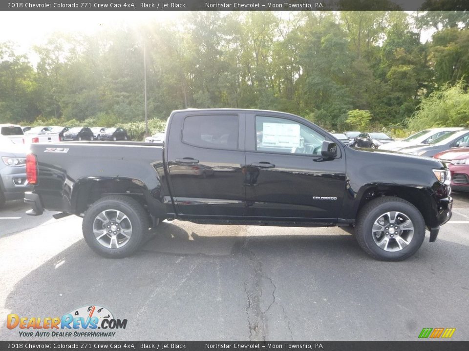 2018 Chevrolet Colorado Z71 Crew Cab 4x4 Black / Jet Black Photo #6