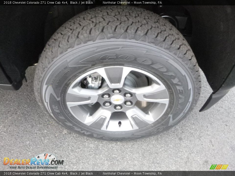 2018 Chevrolet Colorado Z71 Crew Cab 4x4 Black / Jet Black Photo #10