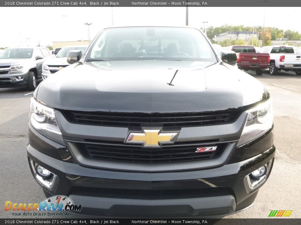 2018 Chevrolet Colorado Z71 Crew Cab 4x4 Black / Jet Black Photo #11
