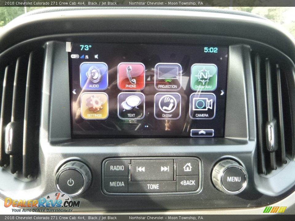 2018 Chevrolet Colorado Z71 Crew Cab 4x4 Black / Jet Black Photo #17