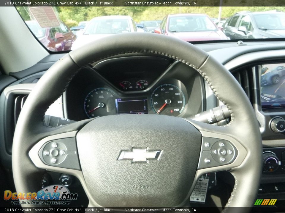 2018 Chevrolet Colorado Z71 Crew Cab 4x4 Black / Jet Black Photo #20