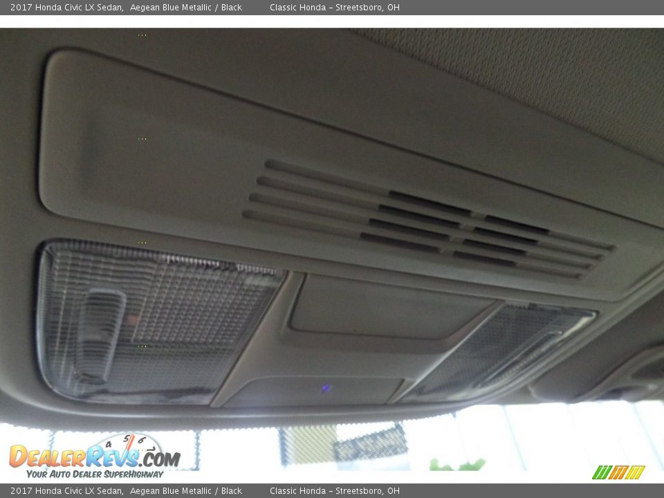 2017 Honda Civic LX Sedan Aegean Blue Metallic / Black Photo #21