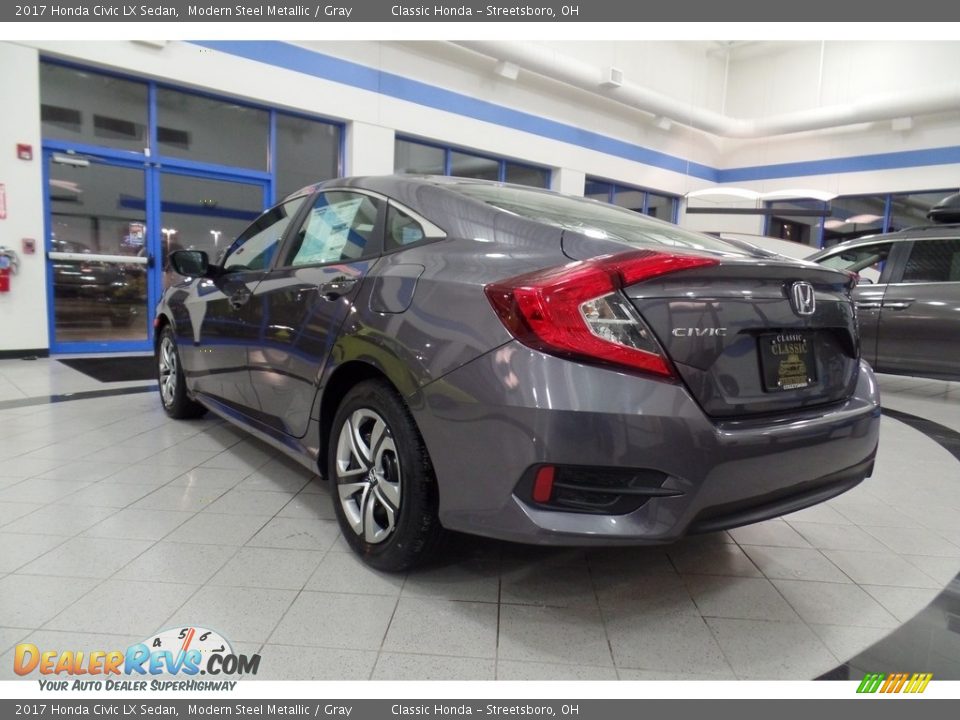 2017 Honda Civic LX Sedan Modern Steel Metallic / Gray Photo #4