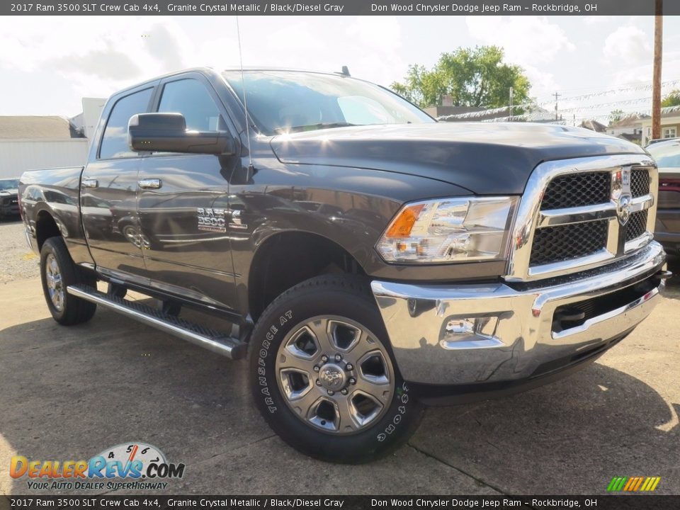 2017 Ram 3500 SLT Crew Cab 4x4 Granite Crystal Metallic / Black/Diesel Gray Photo #1