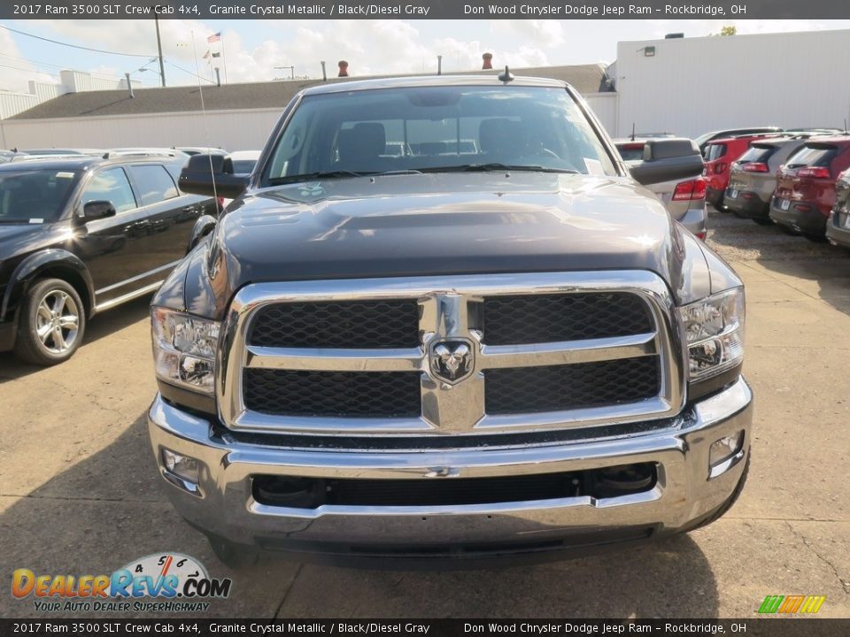 2017 Ram 3500 SLT Crew Cab 4x4 Granite Crystal Metallic / Black/Diesel Gray Photo #4