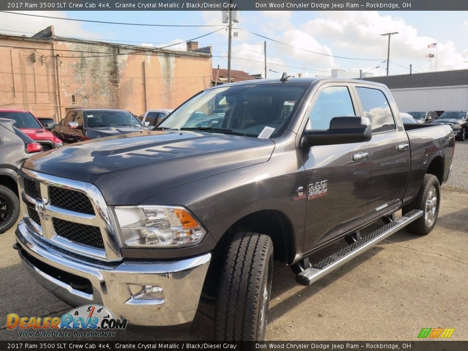 2017 Ram 3500 SLT Crew Cab 4x4 Granite Crystal Metallic / Black/Diesel Gray Photo #5
