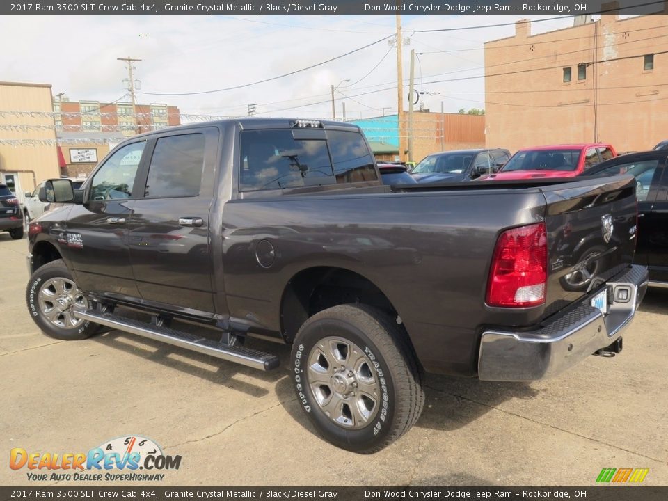 2017 Ram 3500 SLT Crew Cab 4x4 Granite Crystal Metallic / Black/Diesel Gray Photo #6