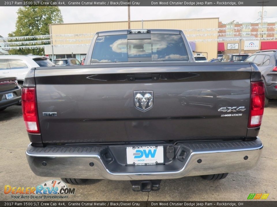2017 Ram 3500 SLT Crew Cab 4x4 Granite Crystal Metallic / Black/Diesel Gray Photo #7