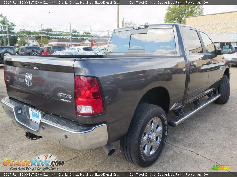 2017 Ram 3500 SLT Crew Cab 4x4 Granite Crystal Metallic / Black/Diesel Gray Photo #9