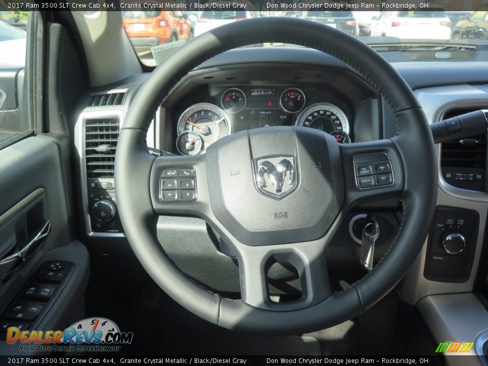 2017 Ram 3500 SLT Crew Cab 4x4 Granite Crystal Metallic / Black/Diesel Gray Photo #11