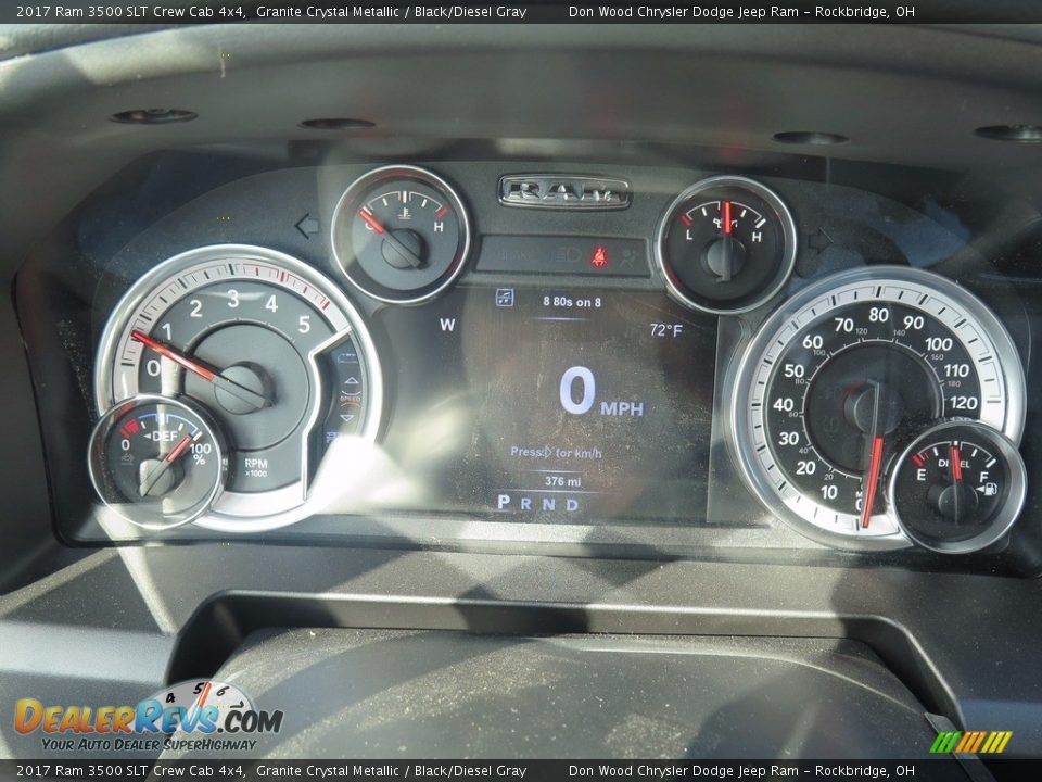 2017 Ram 3500 SLT Crew Cab 4x4 Granite Crystal Metallic / Black/Diesel Gray Photo #12