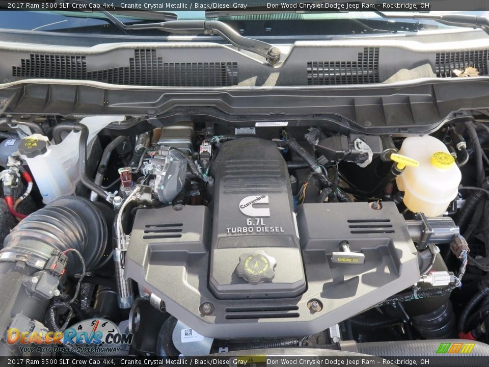 2017 Ram 3500 SLT Crew Cab 4x4 Granite Crystal Metallic / Black/Diesel Gray Photo #19