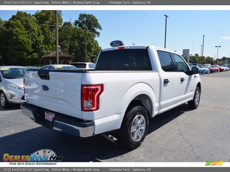 2015 Ford F150 XLT SuperCrew Oxford White / Medium Earth Gray Photo #3